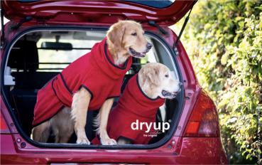 Preview: „Dryup Cape“ Trockencape - Hundebademantel red pepper
